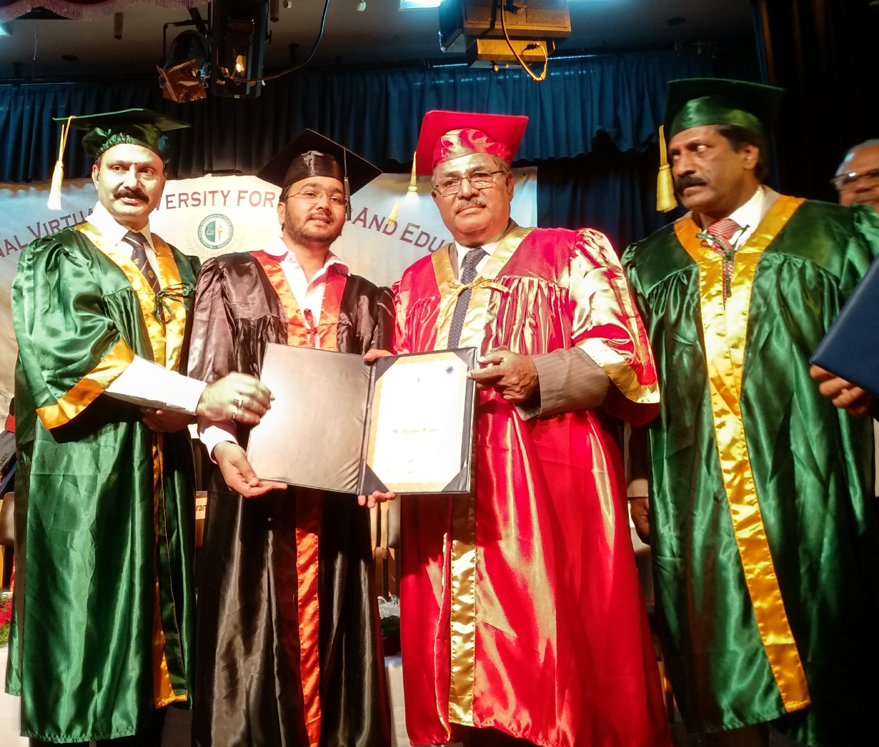 Received Honorary Doctorate  at Banglore on the age of 23 at Banglore.